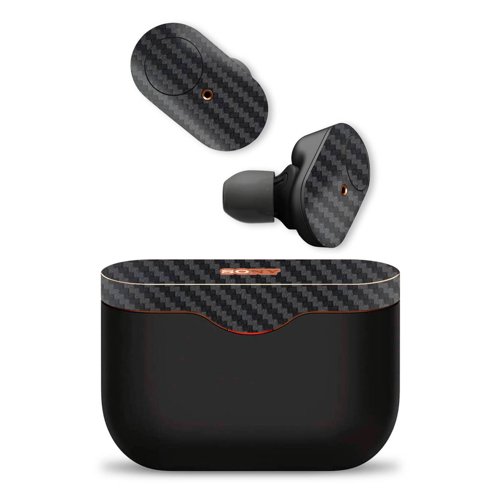 Sony WF-1000XM3 Wireless Noise Cancelling Headphone Black Carbon Fibre Skins