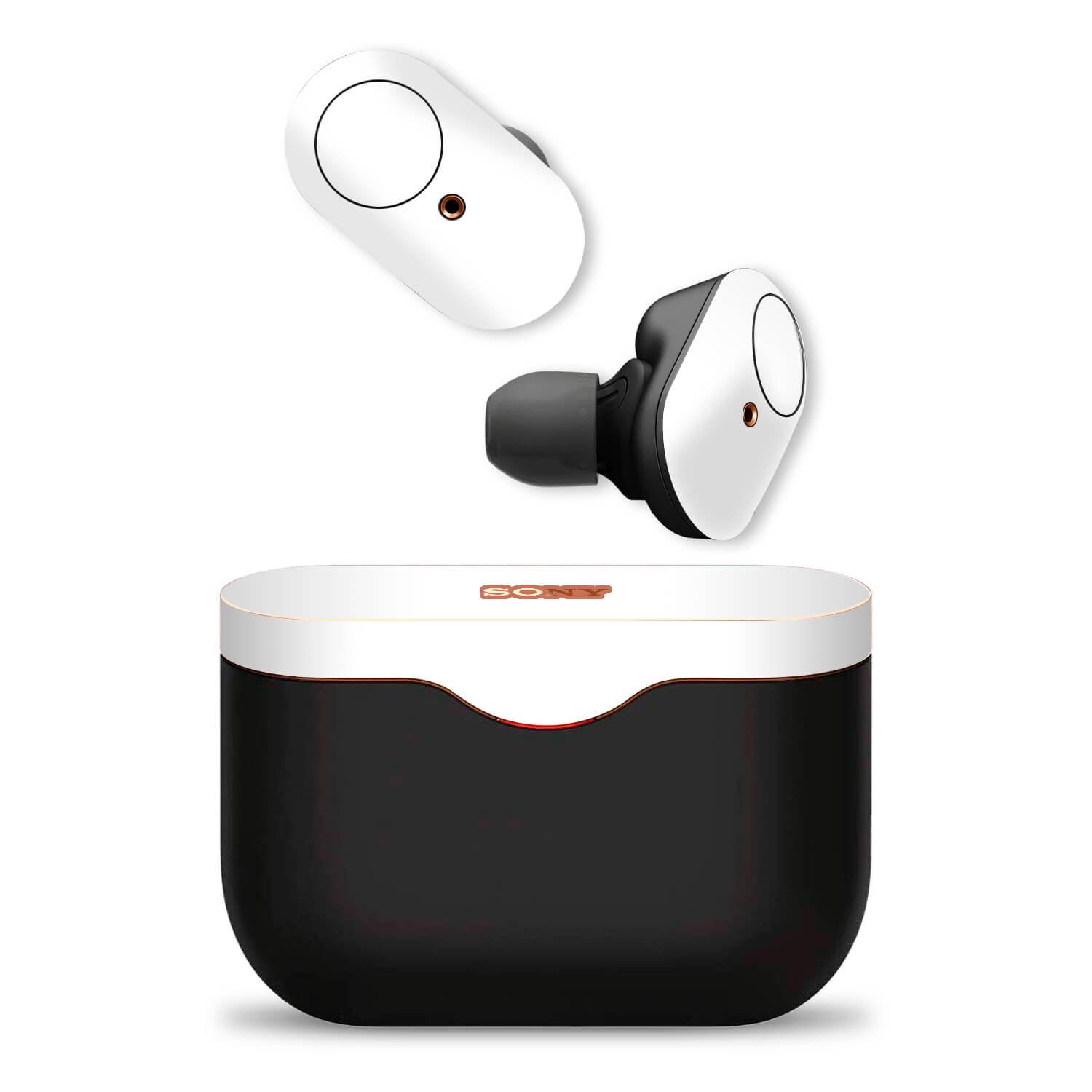Sony WF-1000XM3 Wireless Noise Cancelling Headphone White Gloss Skins