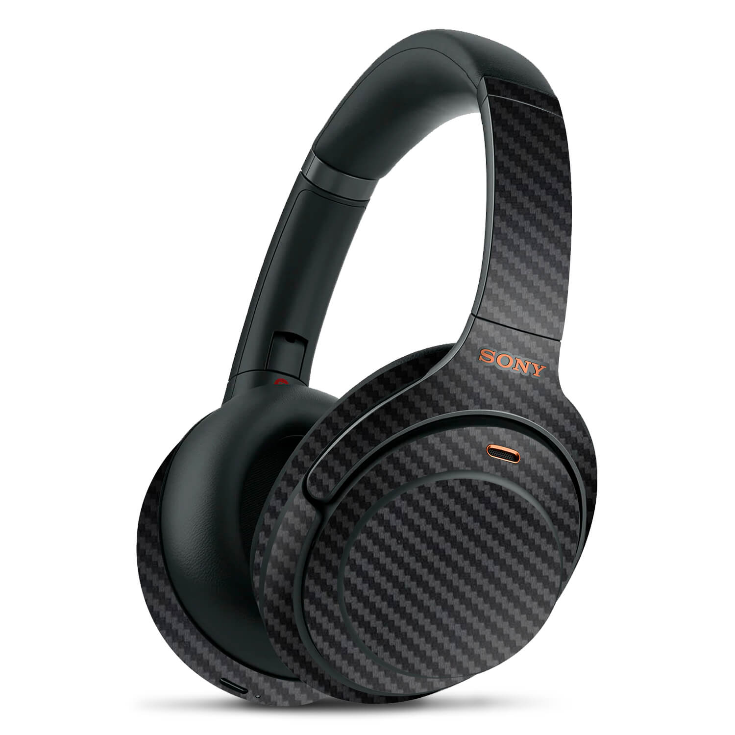 Sony WH1000XM3 Black Carbon Fibre Skins