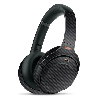 Sony WH1000XM3 Black Carbon Fibre Skins