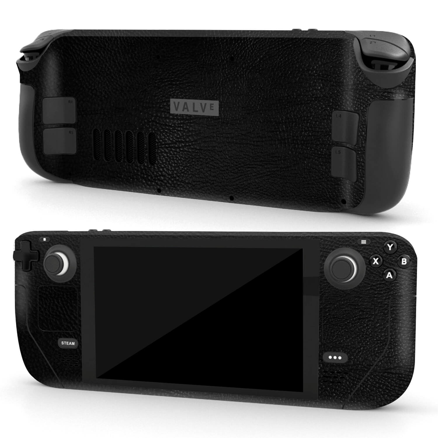 Steam Deck Black leather skins
