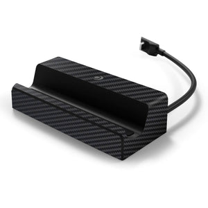 Steam Deck Docking Station Black carbon fibre skins