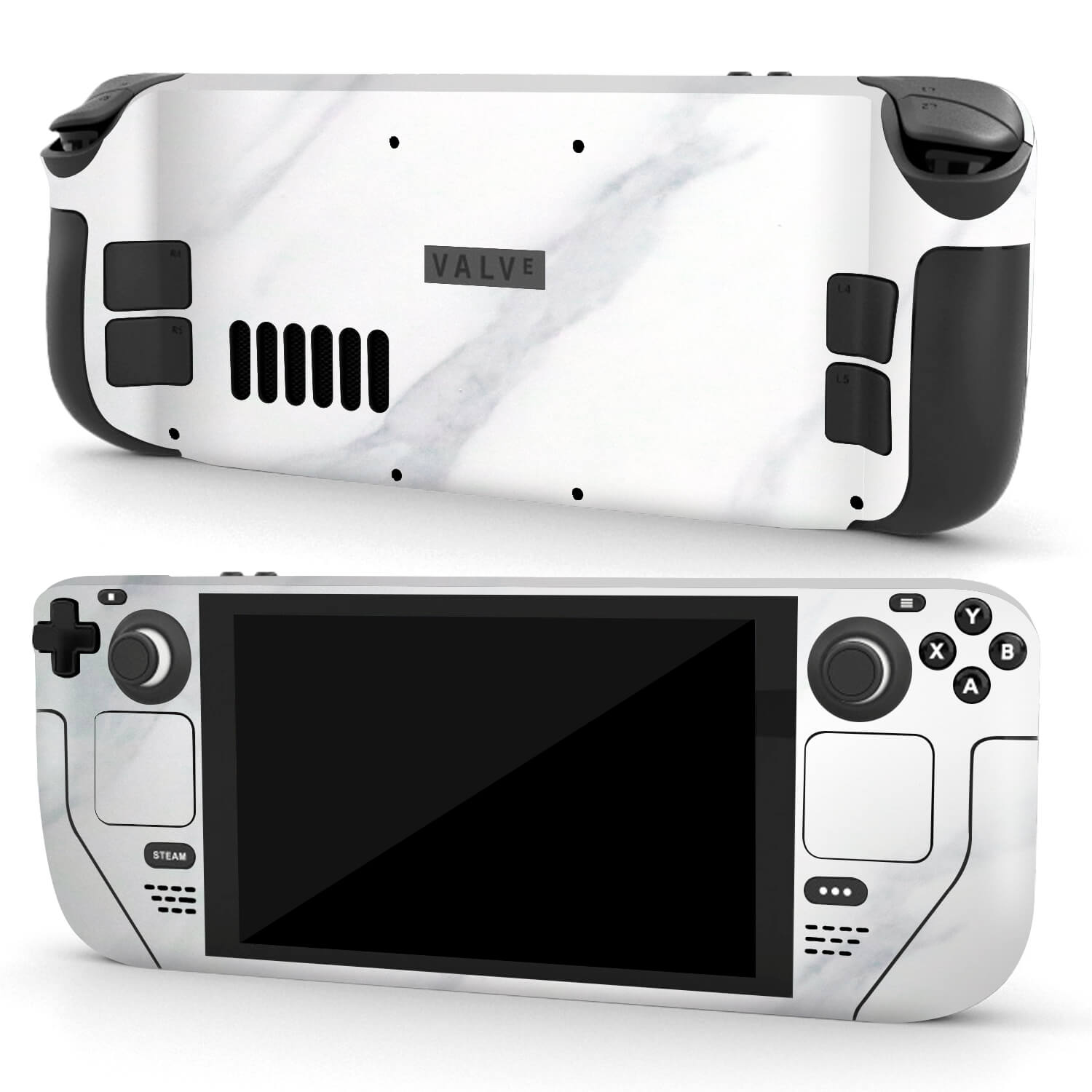 Steam Deck White marble skins