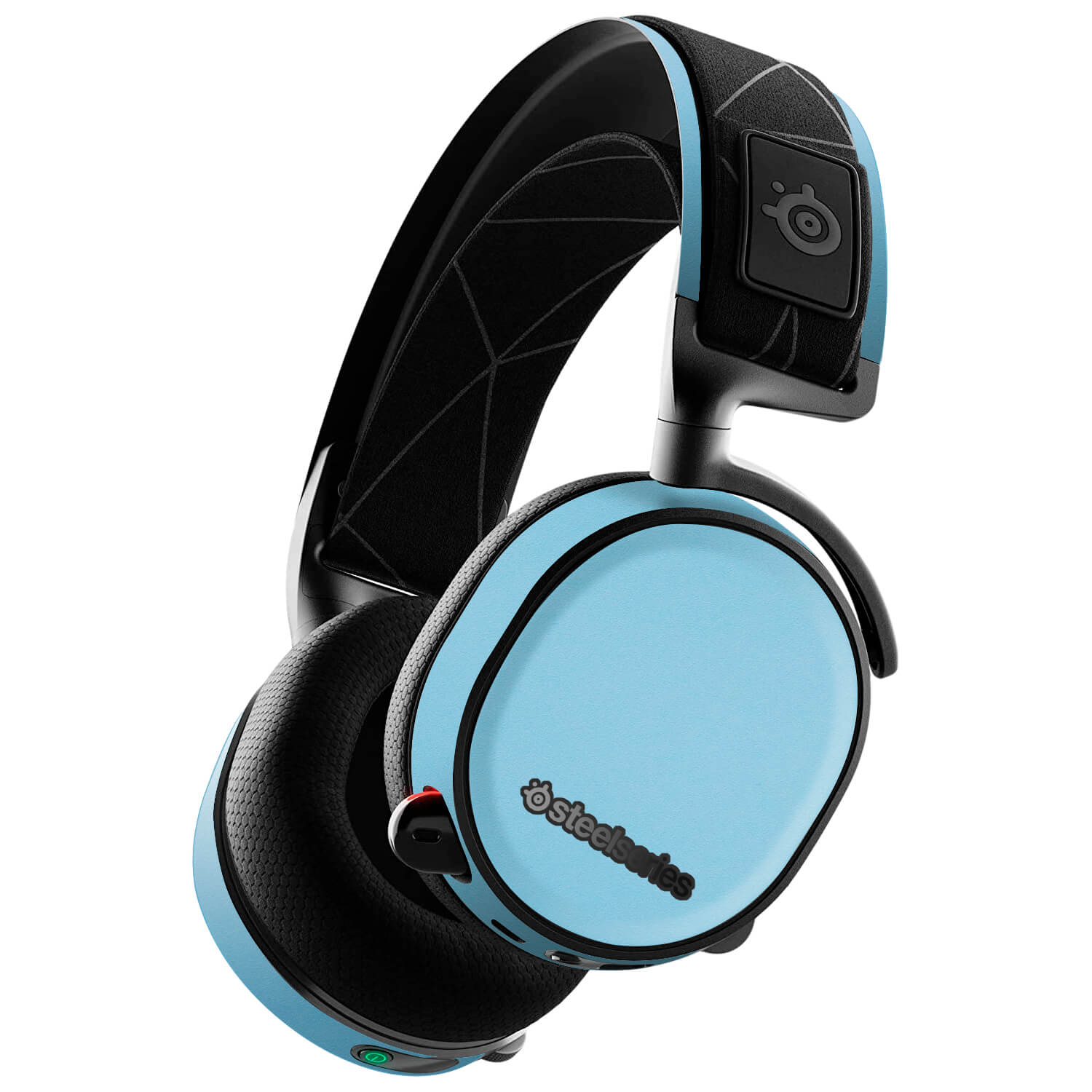 SteelSeries 7X Gaming Headset Textured Matt Light Blue Skins