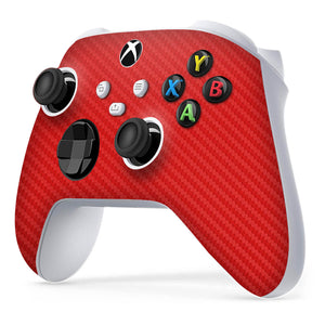 Xbox Series S Controller Red Carbon Fibre Skins