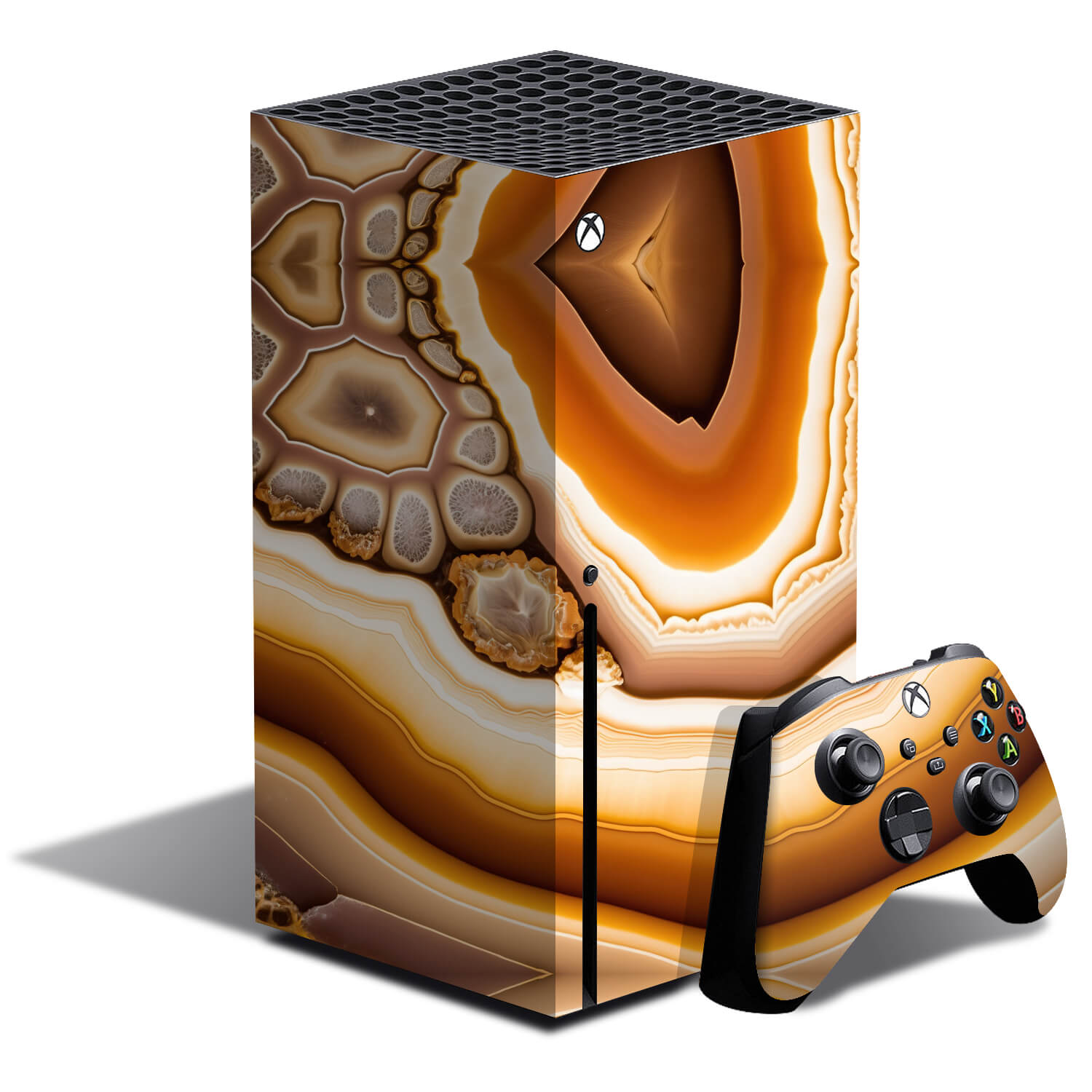 Xbox Series X Amber onyx skins