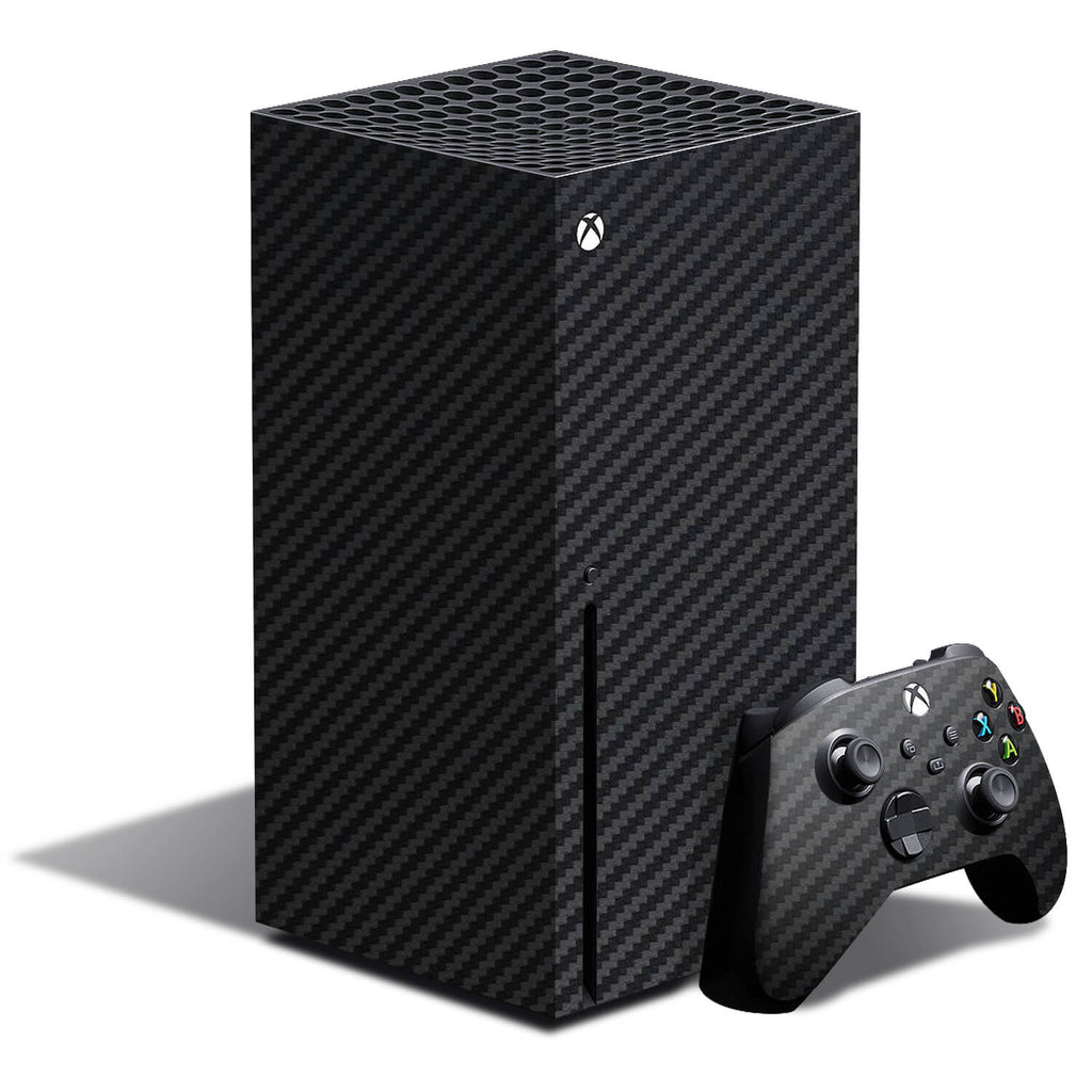 Xbox Series X Black Carbon Fibre Skins
