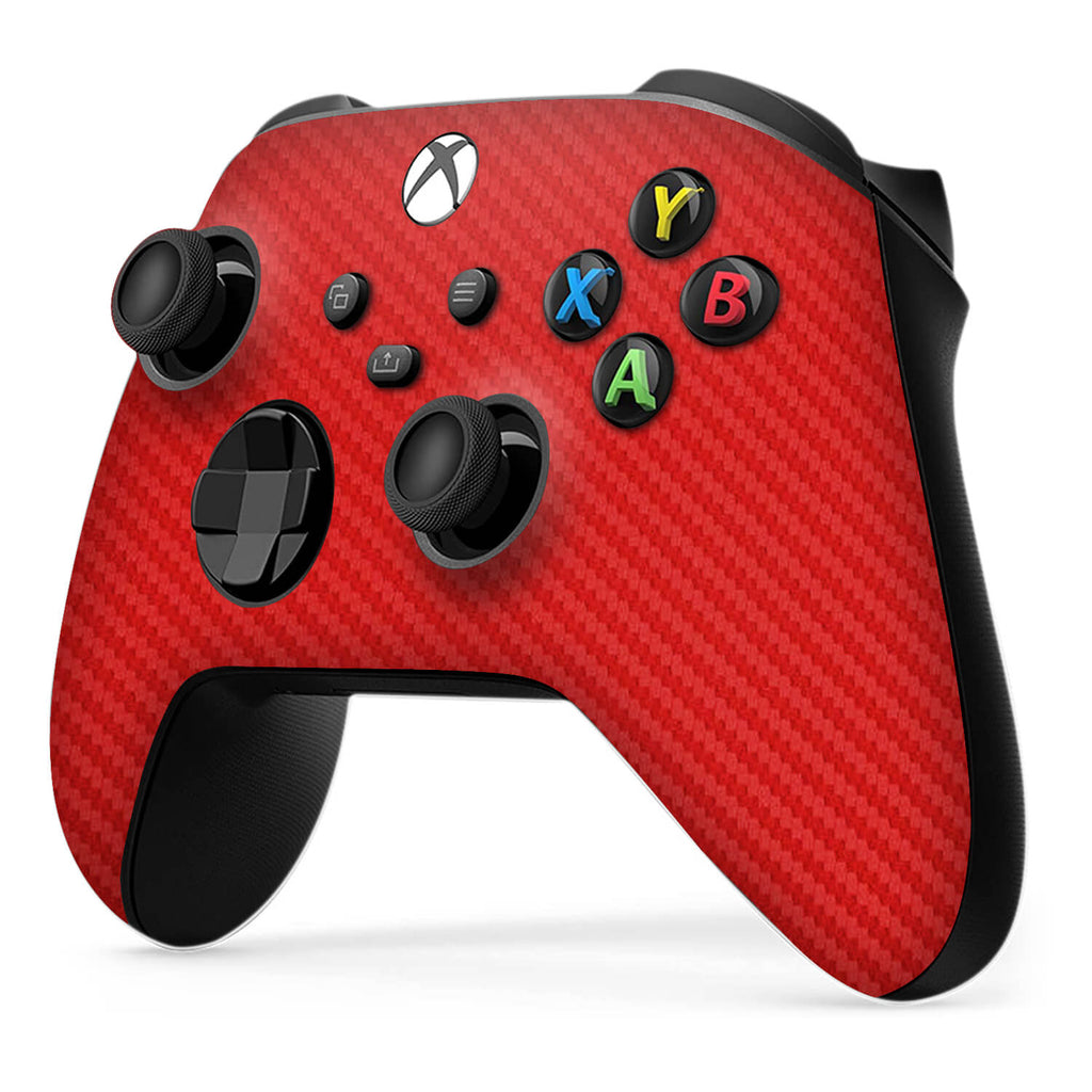 Xbox Series X Controller Red Carbon Fibre Skins