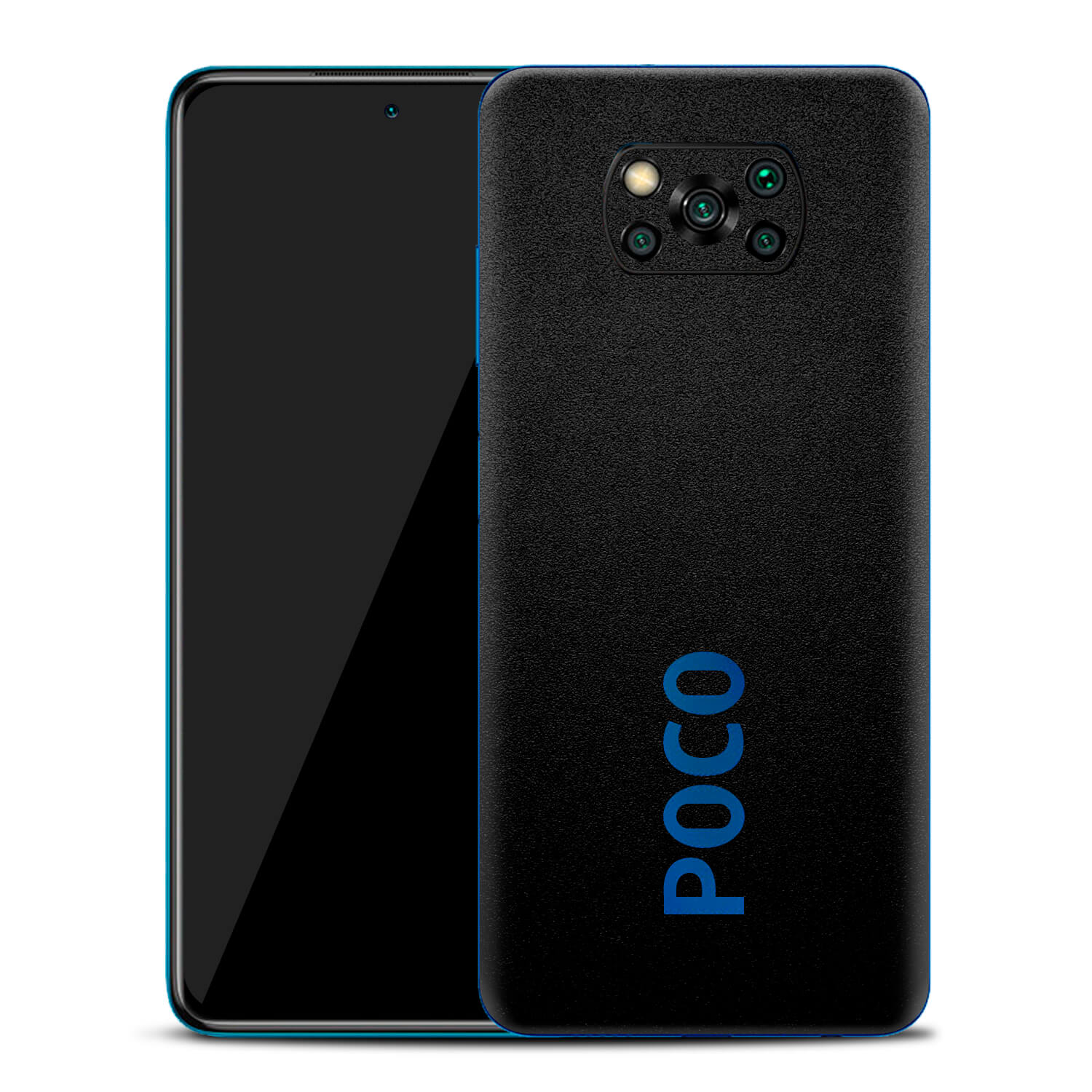 Xiaomi Pocophone X3 Textured Matt Black Skins