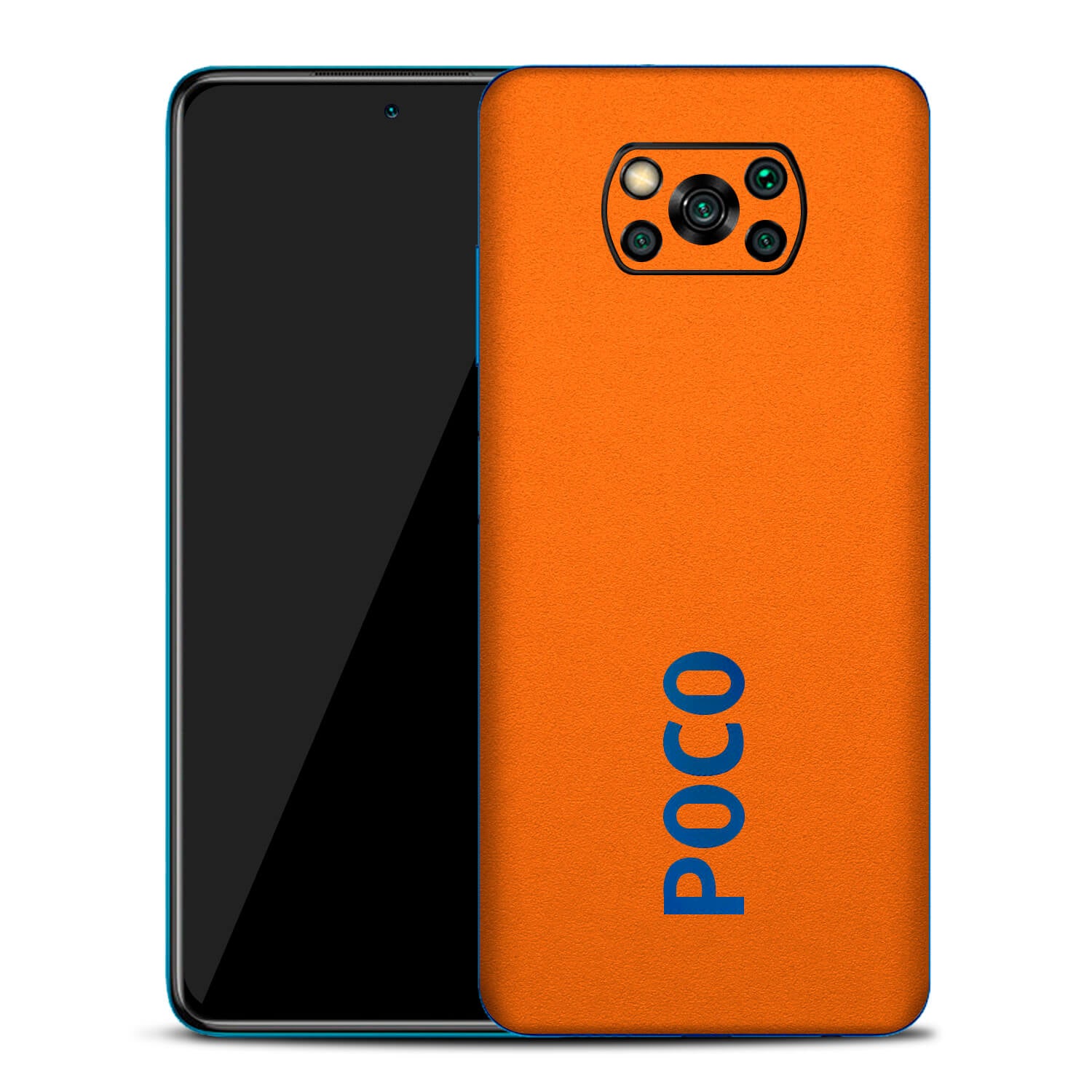 Xiaomi Pocophone X3 Textured Matt Orange Skins