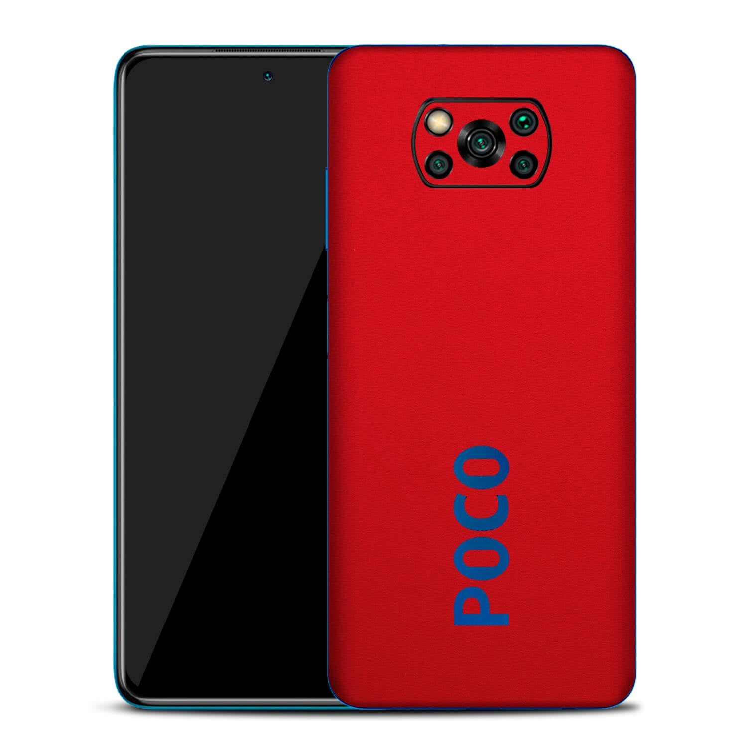Xiaomi Pocophone X3 Textured Matt Red Skins