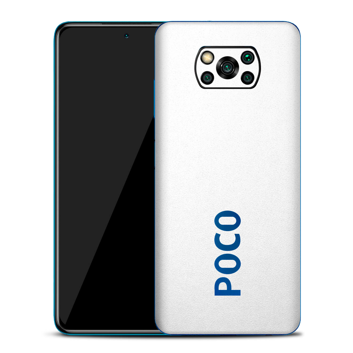 Xiaomi Pocophone X3 Textured Matt White Skins