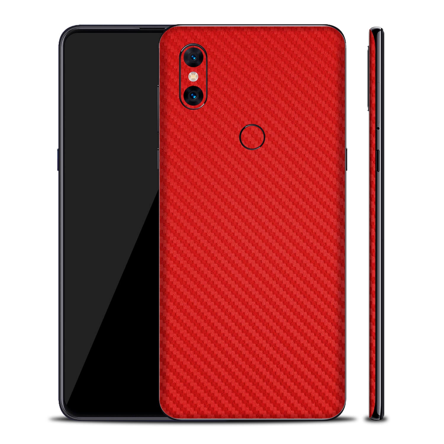 Xiaomi Mi Mix 3 Red Carbon Fibre Skins